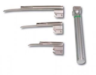 3 Blade Laryngoscope Set ? Fibre Optic - Paediatic