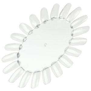Nail colour display round - 20 nails | CLEAR