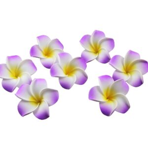 Frangipani Foam Flower Purple 8cm