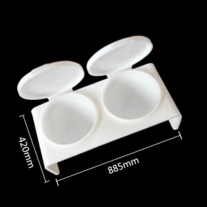 Alternative view of Acrylic dappen dish double - Plastic