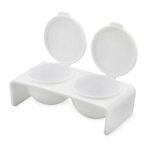 Acrylic dappen dish double - Plastic