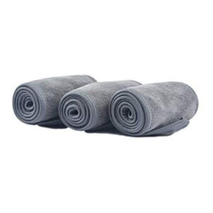 Alternative view of Grey deluxe microfiber spa headband