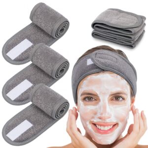 Grey deluxe microfiber spa headband