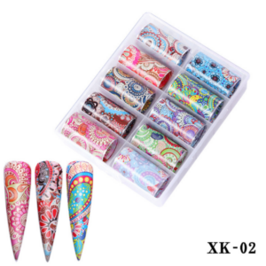 Nail art foil paper - 10pc Fun #2