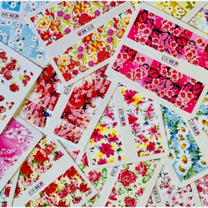 Nail art water decals 24pc Floral #3