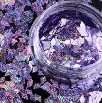 Alternative view of Gem jar set 6pc Diamond Shape Sequins