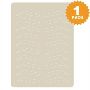 Alternative view of Practice skin mat - Brows (With brows printed)