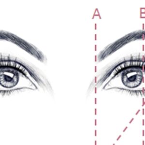 Alternative view of Eyebrow Calliper Tool (Eyebrow measuring tool)