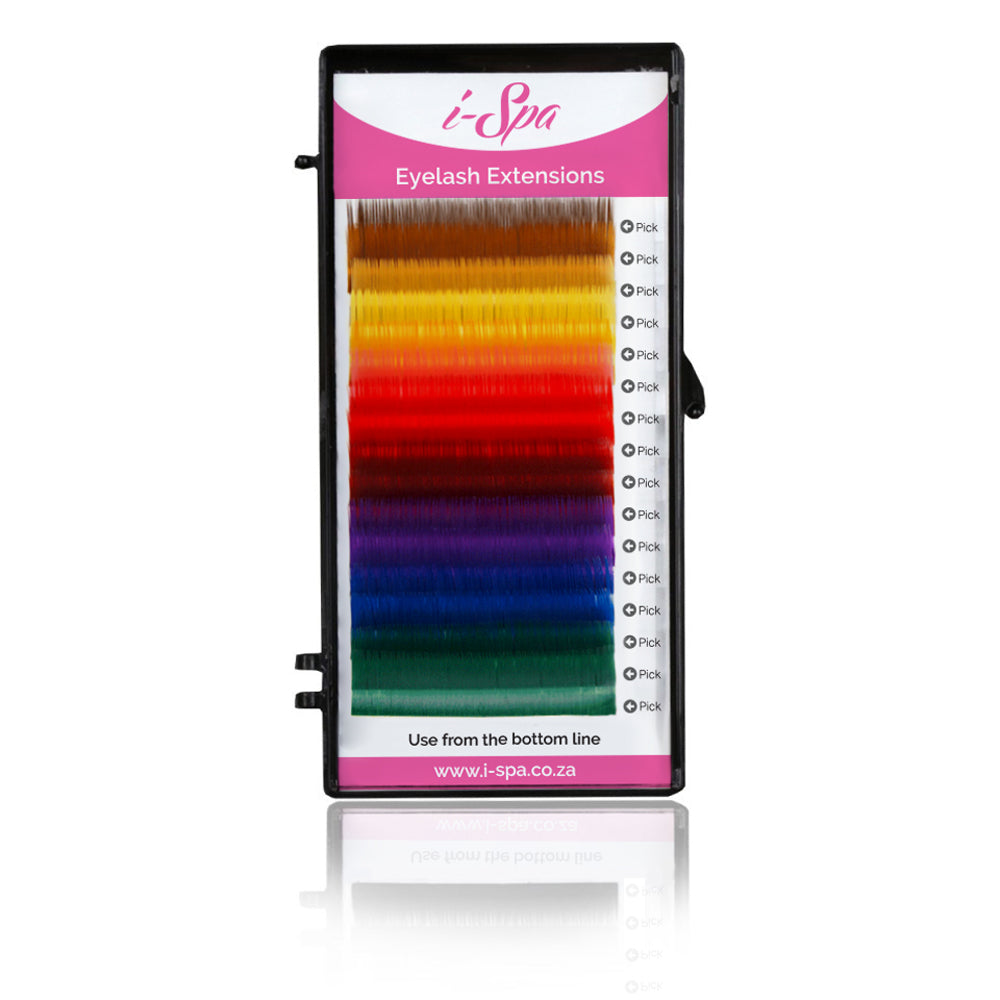 Eyelash extension trays | Coloured lashes