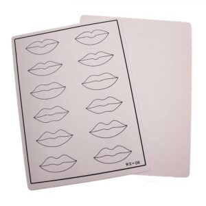Practice skin | Black printed lips
