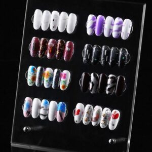 Nail art display stand - Clear Perspex