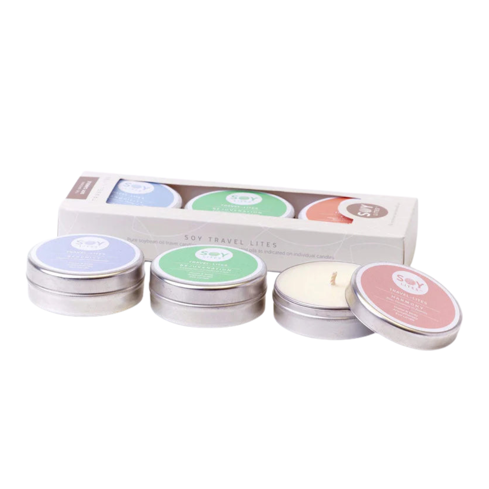 SoyLites - Travel-Lite Gift Pack: 3 x 55ml Serenity, Peaceful Summer, Balance