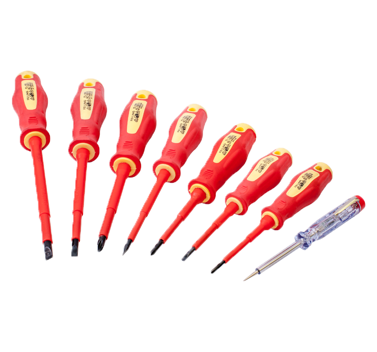 Electricians Screwdriver & Tester Set – 8Pce