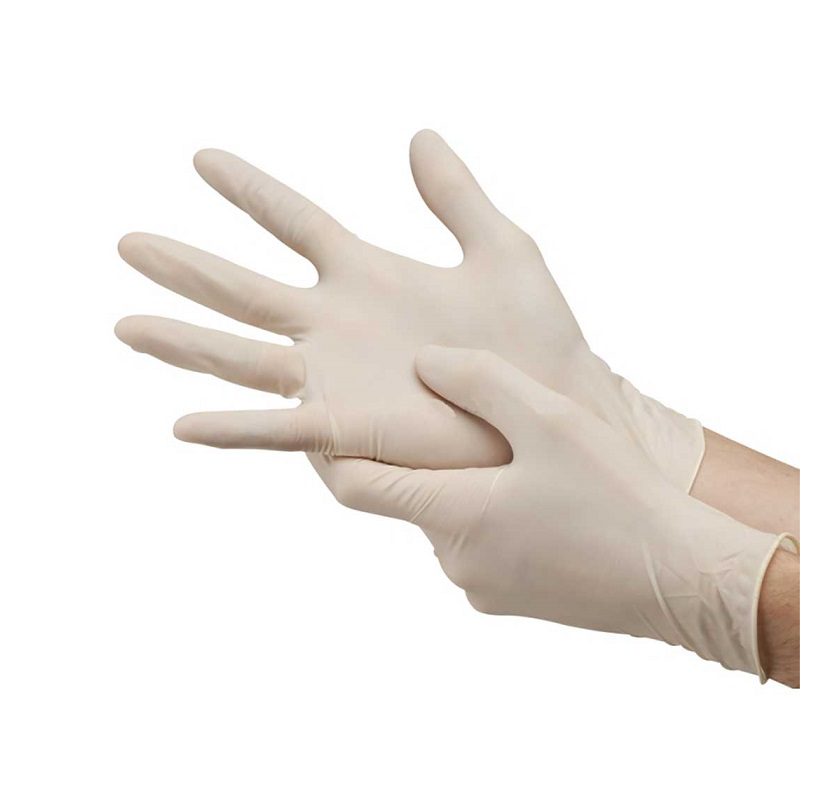 Examination gloves powdered latex size S/M/L/XL