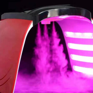 Alternative view of LED PDT light Therapy device with steam