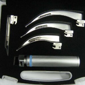 Laryngoscope Full Set - Fiber Optic- 4 Blade Set