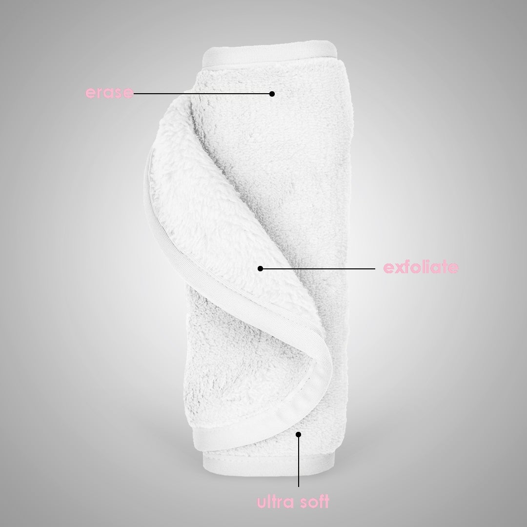 Alternative view of Compress microfiber facial towel - White
