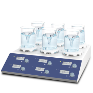 Alternative view of Hotplate Magnetic Stirrer 6 Place