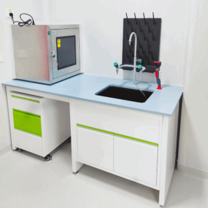 Laboratory Sink Cabinet With Faucet