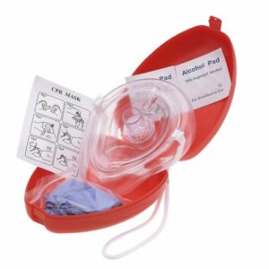 CPR Mask with Heart Shaped Case - Large