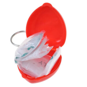 CPR Mask Pocket Heart Shaped Case - Small