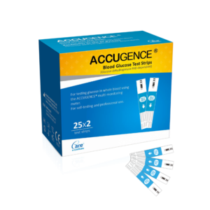 ACCUGENCE Blood Glucose Test Strips (25×2 Strips)