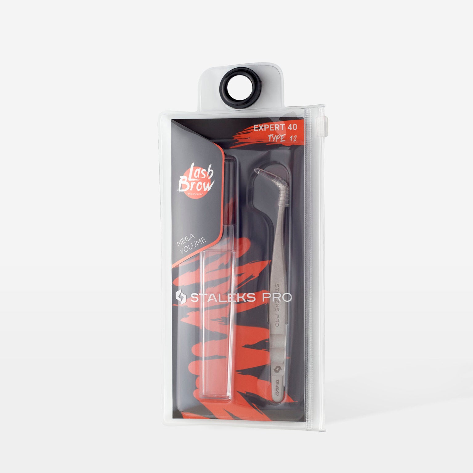 Staleks Professional eyelash tweezers EXPERT 40 TYPE 12 (L-shaped, 65?) - Image 5
