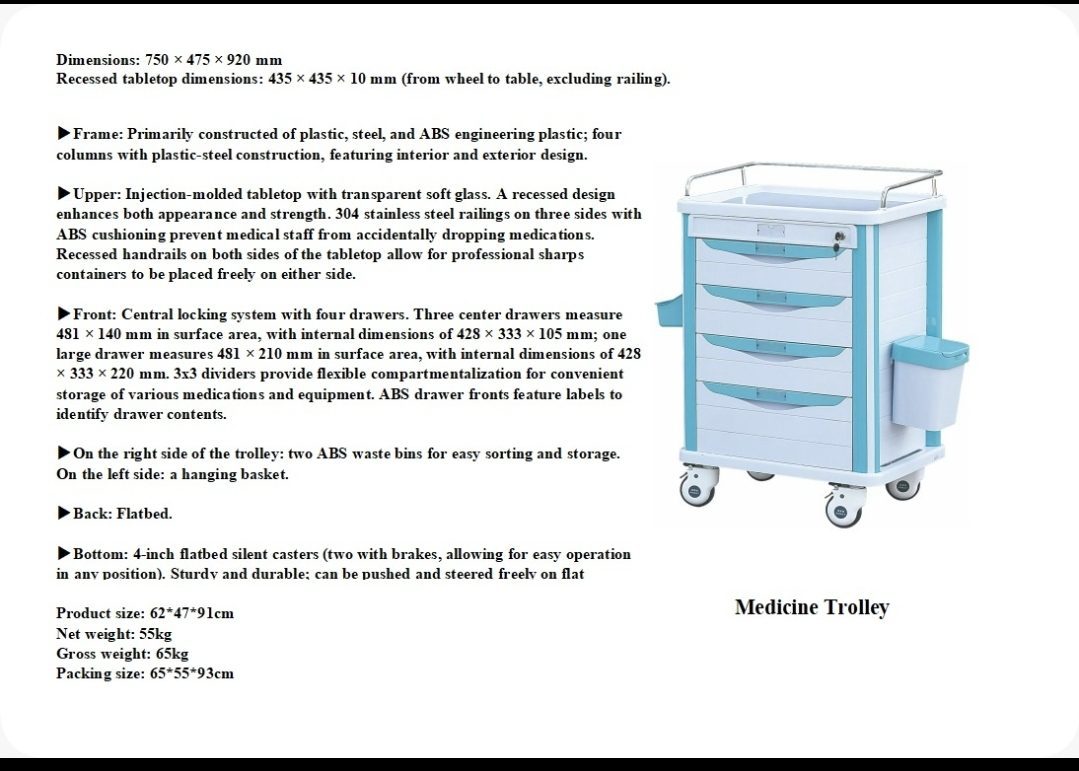 Abs medicine trolley