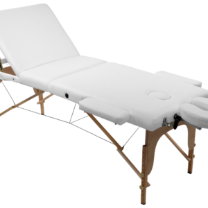 Alternative view of Portable massage bed - back-lift function - Black - White