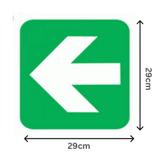 Alternative view of Green Arrow - Directional Sign 290×290