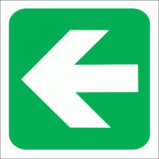 Green Arrow - Directional Sign 190×190