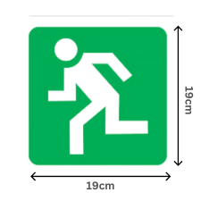 Alternative view of Running Man - Left Sign 190×190