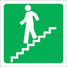 Stairs Going Down Sign 190×190