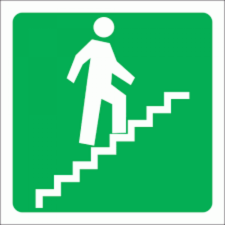 Stairs Going Up Sign 190×190