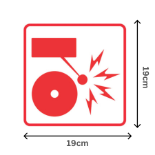 Alternative view of Fire Alarm Sign 190×190
