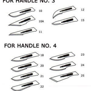 Alternative view of Surgical Blades Carbon Steel Various Sizes - 100 pcs
