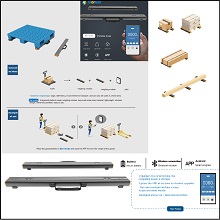 Warehouse Portable Bluetooth Weigh-Bar (1.5ton) ( Including Smart Phone)