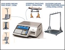 CAS CL5200B printer scale with remote RECEIVING scales