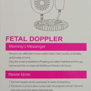 Alternative view of Foetal Doppler (with back light, speaker) MAS-FD88
