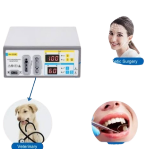 Alternative view of Electrosurgical Unit (Maximum 100watts), Monopolar cut, Monopolar Coag, Bipolar Coag. HV-300E