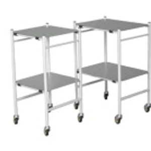 INSTRUMENT TROLLEY SMALL  (2 stainless steel shelves) SC-C10