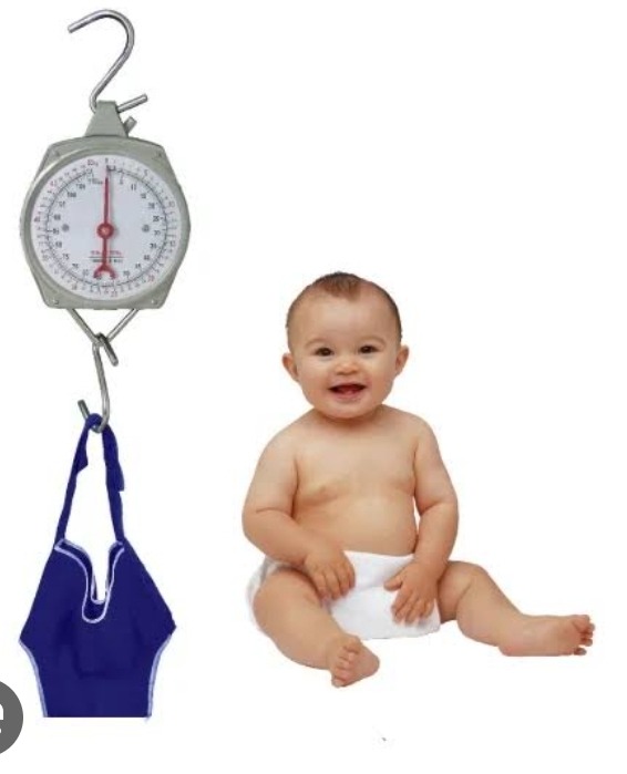 Baby hanging scale Capacity: 25kg Unit: KG/LB Product size: D17cm, Thickness:40mm Complete with weight pant M-PT617