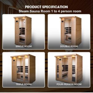 Steam Sauna Room 1 /2 person